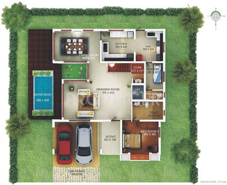 Prime Blue Waters Villa (4BHK+5T (3,800 sq ft) + Servant Room 3800 sq ft)