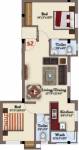 SKR Sun Bright Garden (2BHK+2T (820 sq ft) 820 sq ft)