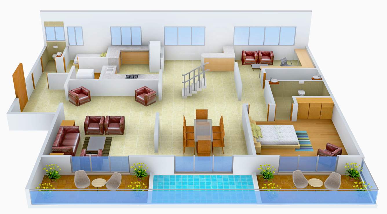 Prime Blue Waters (4BHK+4T (3,740 sq ft) + Servant Room 3740 sq ft)