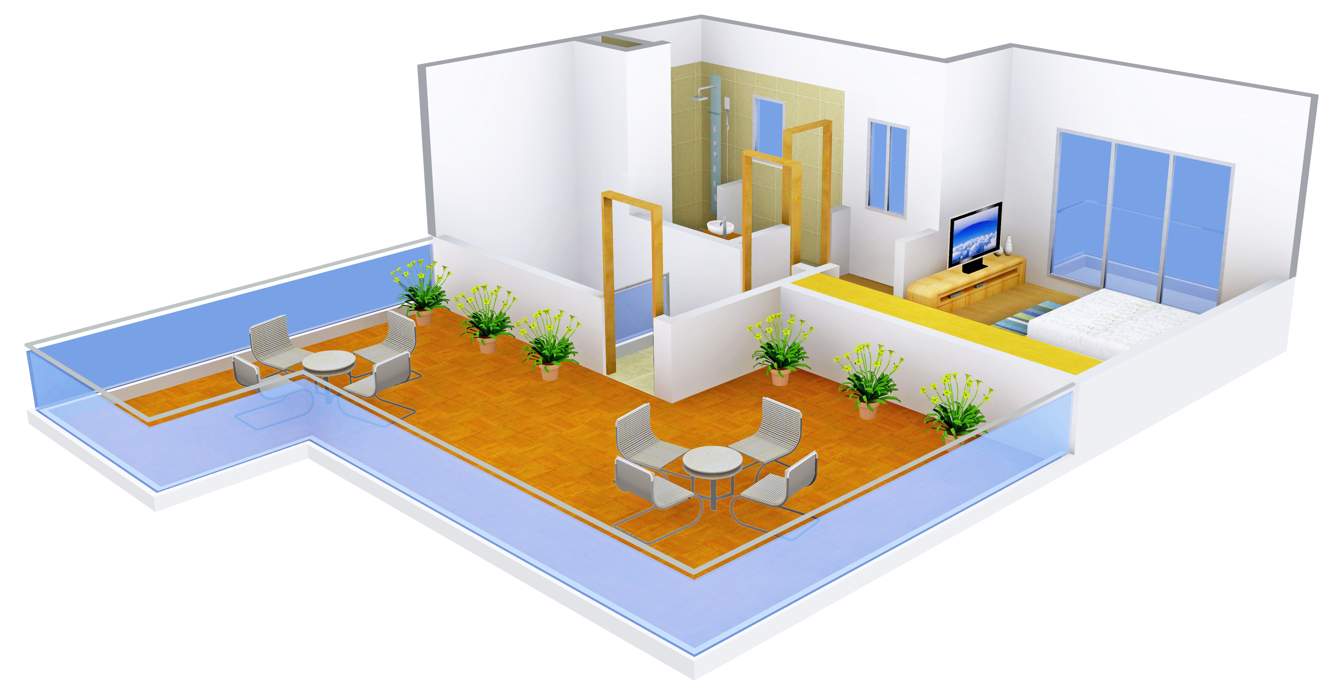 Shalimar Garden Bay Villa (2BHK+2T (1,333 sq ft) 1333 sq ft)