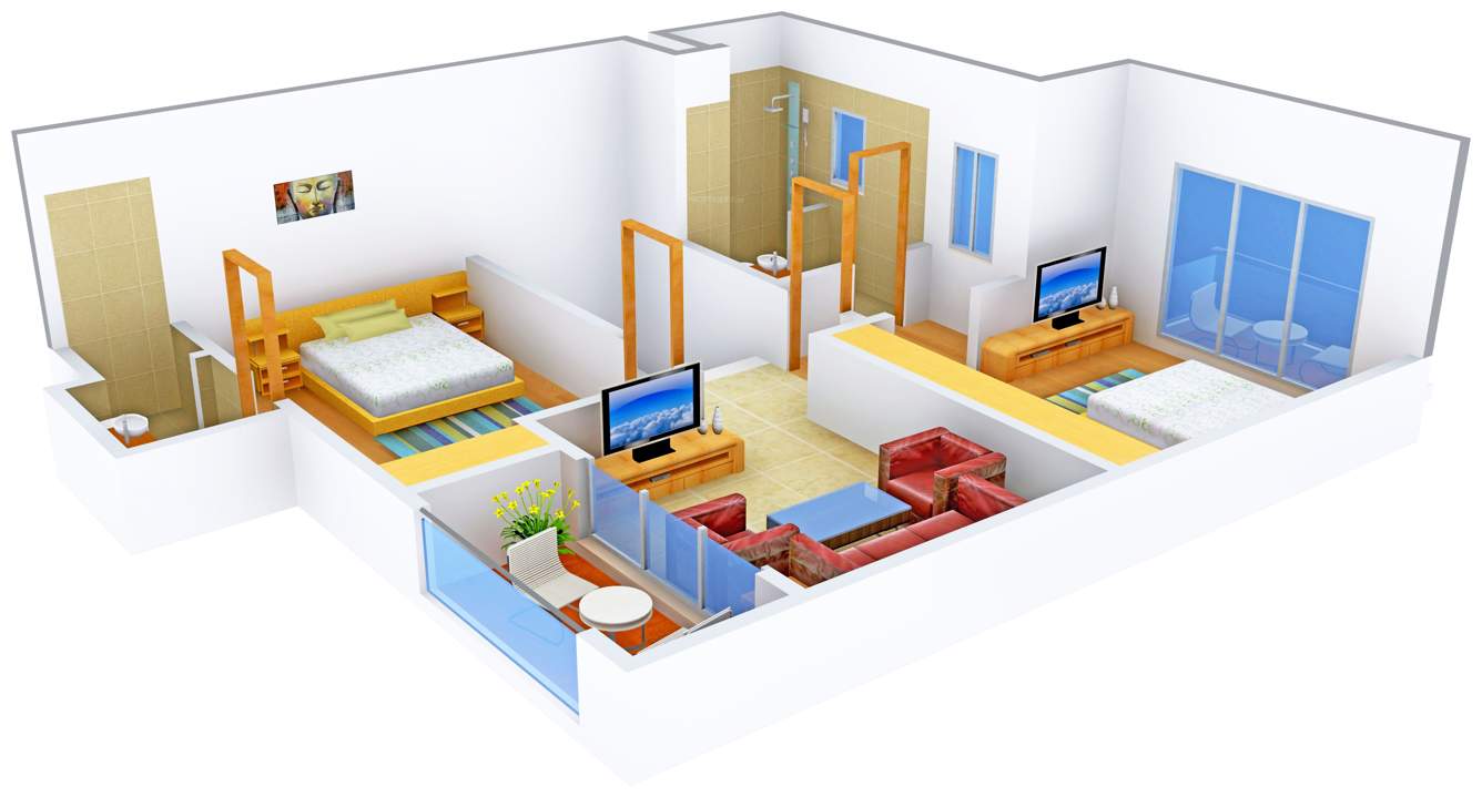 Shalimar Garden Bay Villa (3BHK+3T (1,747 sq ft) 1747 sq ft)