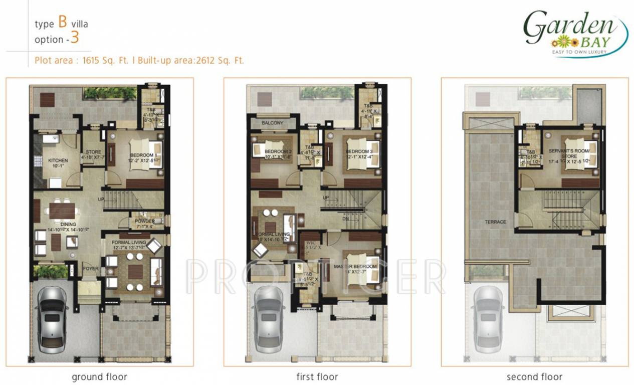 Shalimar Garden Bay Villa (4BHK+5T (2,612 sq ft) + Servant Room 2612 sq ft)