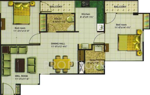 Vande Rudra Anandam (2BHK+2T (1,232 sq ft) 1232 sq ft)