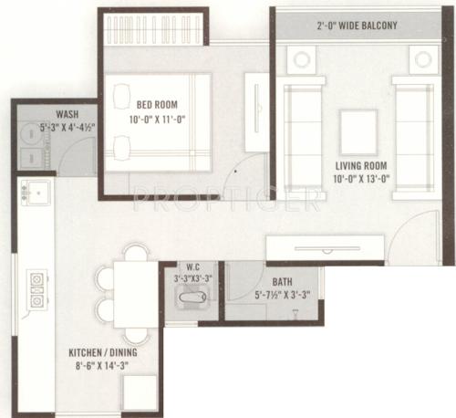 Shree Silicon Palm (1BHK+1T (711 sq ft) 711 sq ft)