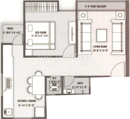 Shree Silicon Palm (1BHK+1T (801 sq ft) 801 sq ft)