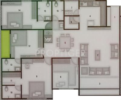 Silicon Luxuria (4BHK+4T (2,830 sq ft) + Pooja Room 2830 sq ft)