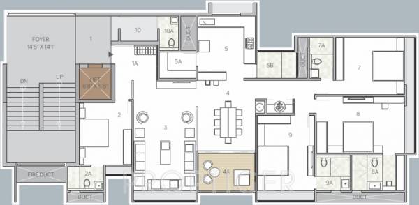 Aaryan Opulence (4BHK+4T (3,450 sq ft) 3450 sq ft)