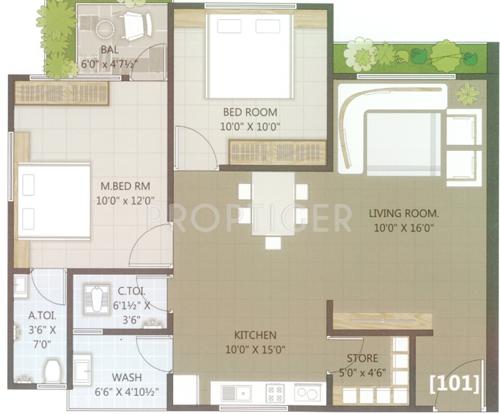 Panvel Palace (2BHK+2T (1,227 sq ft) 1227 sq ft)