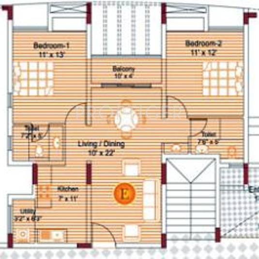 Appaswamy Orchards (2BHK+2T (1,080 sq ft) 1080 sq ft)