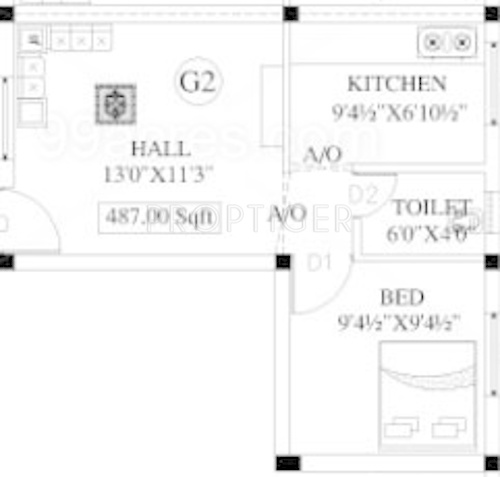 Ashirvaadh Lotus (1BHK+1T (487 sq ft) 487 sq ft) Ashirvaadh Lotus (1BHK+1T (487 sq ft) 487 sq ft)