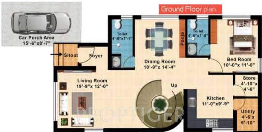 Kubhera Vistas Villa (3BHK+4T (1,988 sq ft) 1988 sq ft)