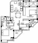 Afraah Crystal Court (2BHK+2T (828 sq ft) 828 sq ft)