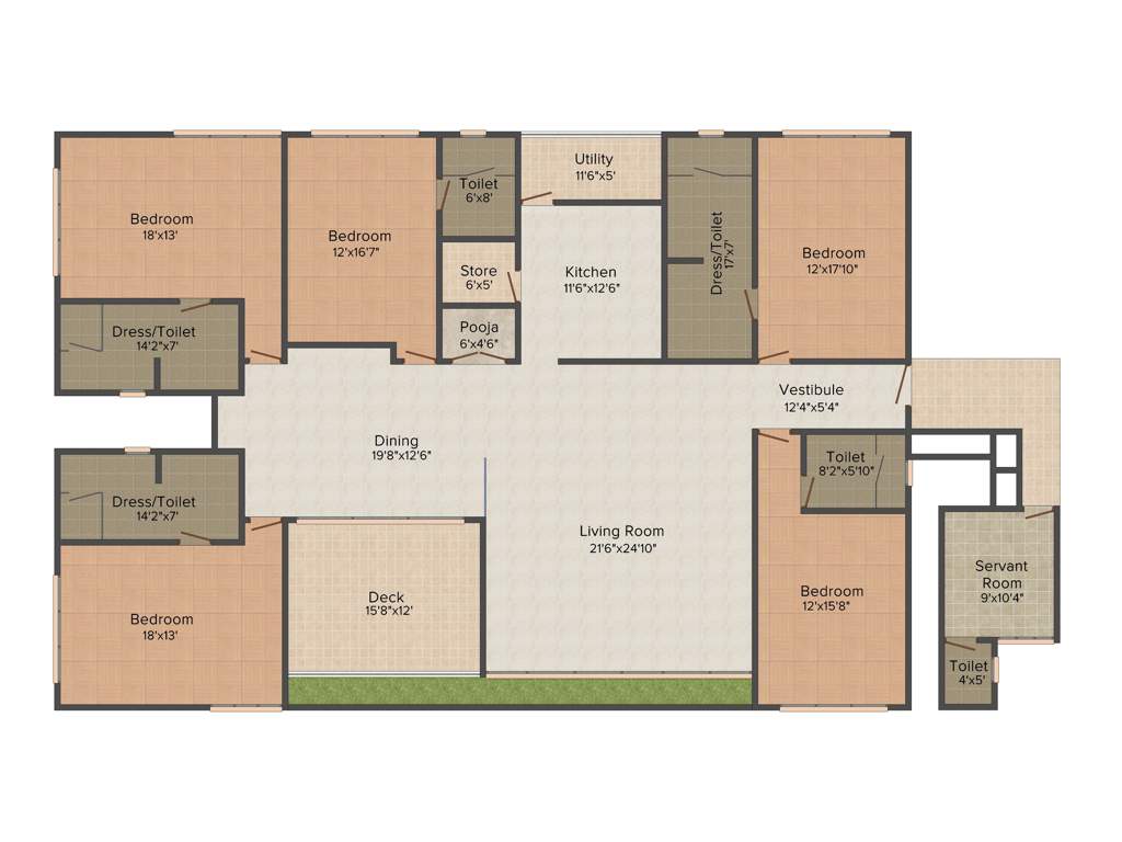 Imperial Blossom (5BHK+5T (4,970 sq ft) + Pooja Room 4970 sq ft)