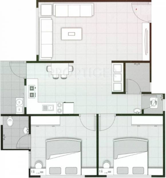 Vasudev Home (2BHK+2T (1,220 sq ft) 1220 sq ft)
