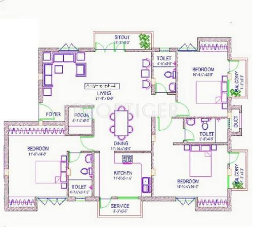 Navtoj Summer Winds (3BHK+3T (2,000 sq ft) + Pooja Room 2000 sq ft)