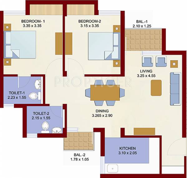 Fire Carnation Mids (2BHK+2T (1,027 sq ft) 1027 sq ft) Fire Carnation Mids (2BHK+2T (1,027 sq ft) 1027 sq ft)