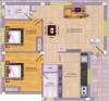 Infraz Wavez (2BHK+2T (890 sq ft) 890 sq ft)