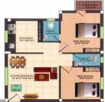 Infraz Edenz (2BHK+2T (826 sq ft) 826 sq ft)