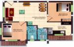 Infraz Edenz (2BHK+2T (845 sq ft) 845 sq ft)