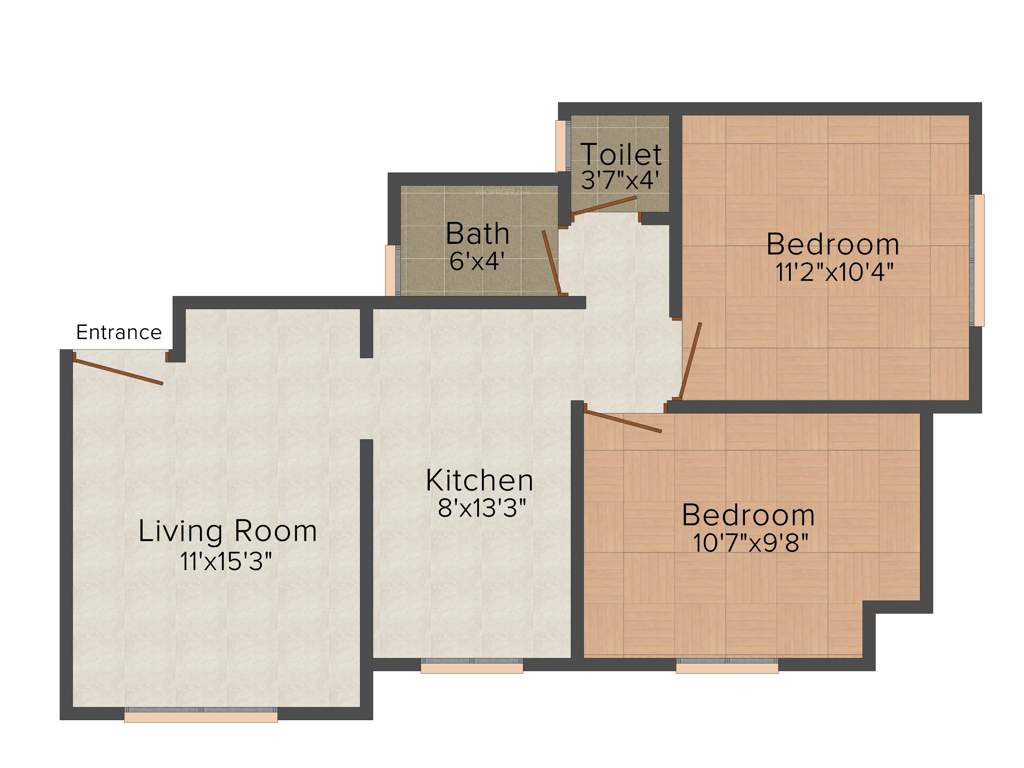 Atharwa Vatika (2BHK+2T (745 sq ft) 745 sq ft)