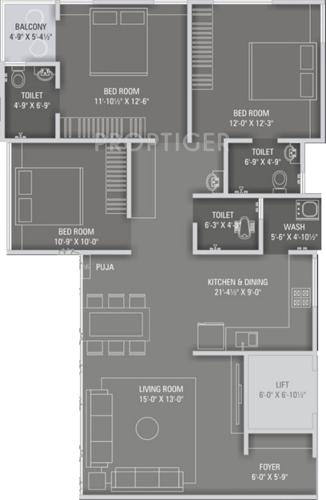 KLM Sapphire8 (3BHK+3T (1,850 sq ft) 1850 sq ft) KLM Sapphire8 (3BHK+3T (1,850 sq ft) 1850 sq ft)