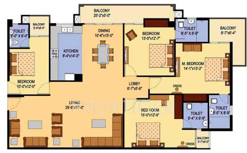 AGI Jalandhar Heights (3BHK+3T (1,880 sq ft) 1880 sq ft)