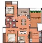 Khurinji Gloxinia (2BHK+2T (1,175 sq ft) 1175 sq ft)