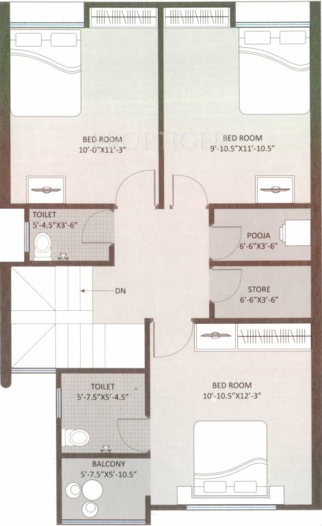 Shiv Sai Chaitanya Residency (4BHK+3T (2,393 sq ft) + Pooja Room 2393 sq ft)