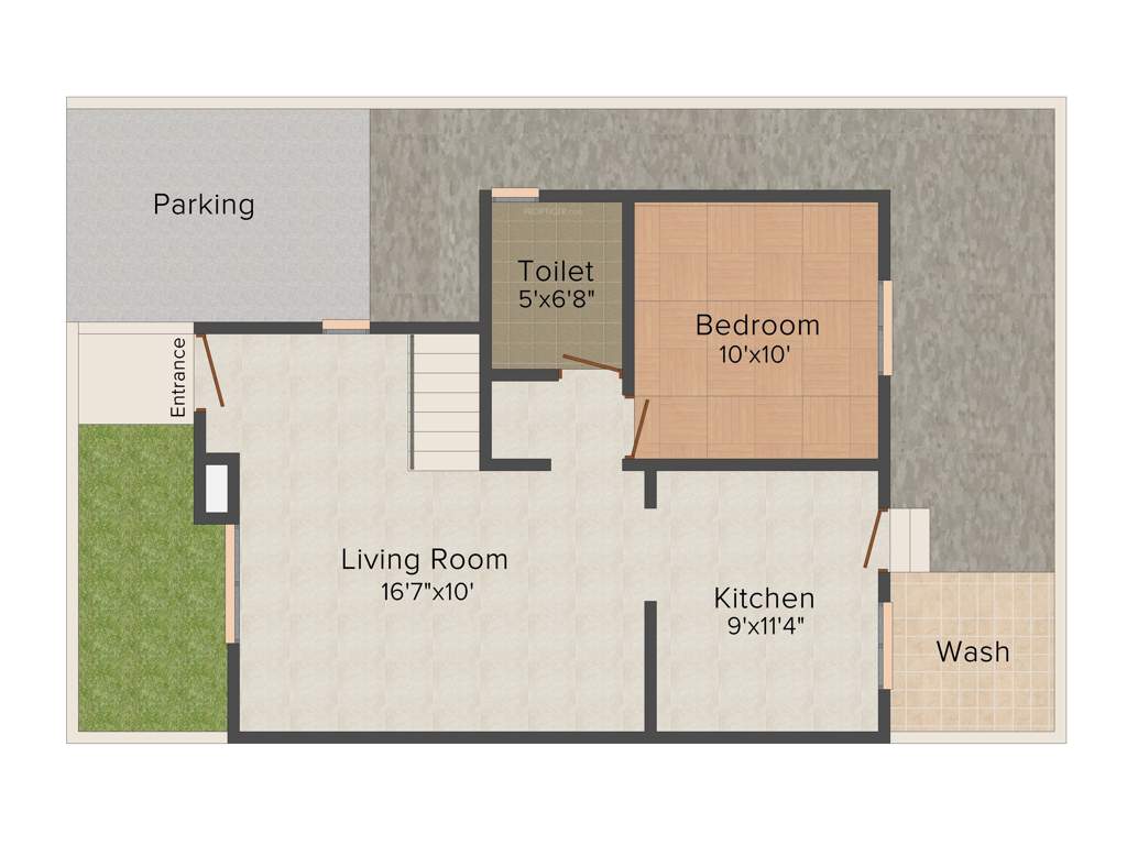Aatmiya Kanha Residency (3BHK+3T (1,635 sq ft) 1635 sq ft)