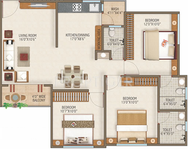 Aatmiya Heights (3BHK+3T (1,275 sq ft) 1275 sq ft) Aatmiya Heights (3BHK+3T (1,275 sq ft) 1275 sq ft)