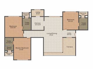 Marvel Sorrento (3BHK+3T (1,905 sq ft) 1905 sq ft) Marvel Sorrento (3BHK+3T (1,905 sq ft) 1905 sq ft)