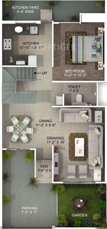 Aakriti Aquacity Mansarovar (3BHK+3T (1,750 sq ft) 1750 sq ft)