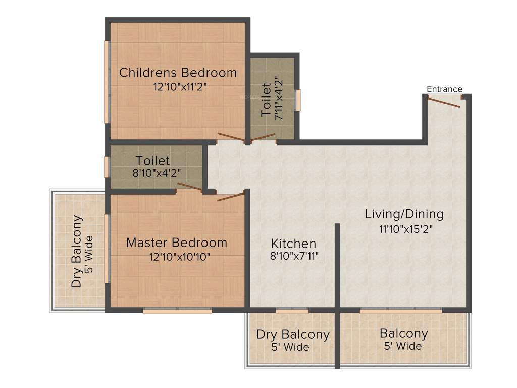 Buildmore Classic (2BHK+2T (1,046 sq ft) 1046 sq ft)