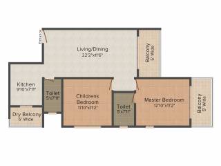 Buildmore Classic (2BHK+2T (1,099 sq ft) 1099 sq ft) Buildmore Classic (2BHK+2T (1,099 sq ft) 1099 sq ft)