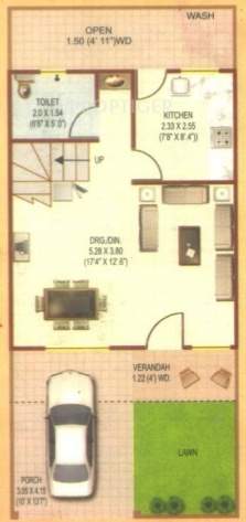 Mahendra Township (2BHK+2T (972 sq ft) 972 sq ft)