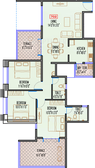 Navjeevan Blue Bells (3BHK+2T (1,416 sq ft) 1416 sq ft) Navjeevan Blue Bells (3BHK+2T (1,416 sq ft) 1416 sq ft)
