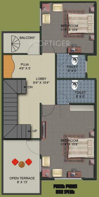 Seac Seac City Villa (3BHK+3T (1,329 sq ft) 1329 sq ft)