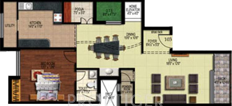 Vijay Mystiq (4BHK+4T (2,660 sq ft) + Pooja Room 2660 sq ft)