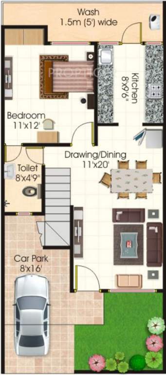 Mahendra Ample Park Villa (3BHK+3T (1,437 sq ft) 1437 sq ft)