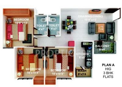 Soumya Atlantis Apartment (3BHK+2T (1,195 sq ft) 1195 sq ft) Soumya Atlantis Apartment (3BHK+2T (1,195 sq ft) 1195 sq ft)