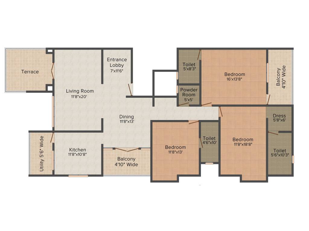 Aditya Dinkar Apartment (3BHK+3T (2,385 sq ft) 2385 sq ft) Aditya Dinkar Apartment (3BHK+3T (2,385 sq ft) 2385 sq ft)