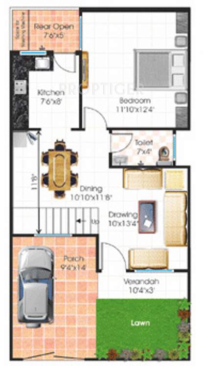 Soumya Tulip Green (3BHK+3T (800 sq ft) 800 sq ft)