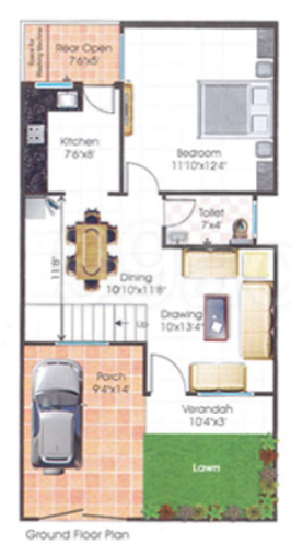  tulip-green Floor Plan Ground Floor Plan