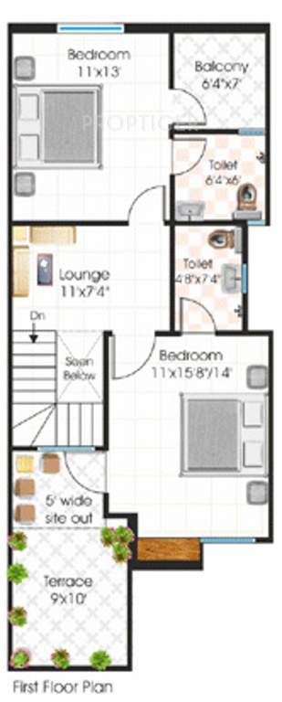 Soumya Tulip Green (3BHK+3T (900 sq ft) 900 sq ft)