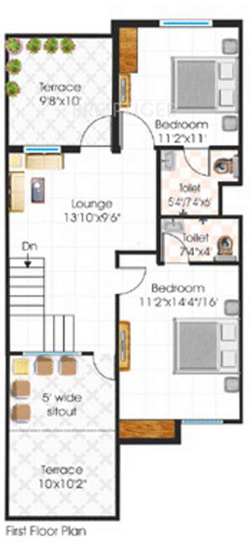 Soumya Tulip Green (3BHK+3T (1,091 sq ft) 1091 sq ft)
