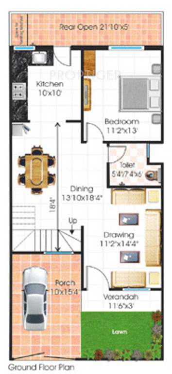 Soumya Tulip Green (3BHK+3T (1,091 sq ft) 1091 sq ft)