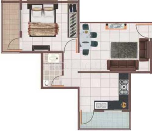 Sanyog Majestic Court (1BHK+1T (740 sq ft) 740 sq ft)