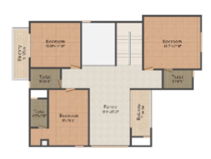luxuria Floor Plan Upper Level Penthouse Plan