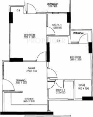 Gaursons 5th Avenue (2BHK+2T (860 sq ft) 860 sq ft) Gaursons 5th Avenue (2BHK+2T (860 sq ft) 860 sq ft)