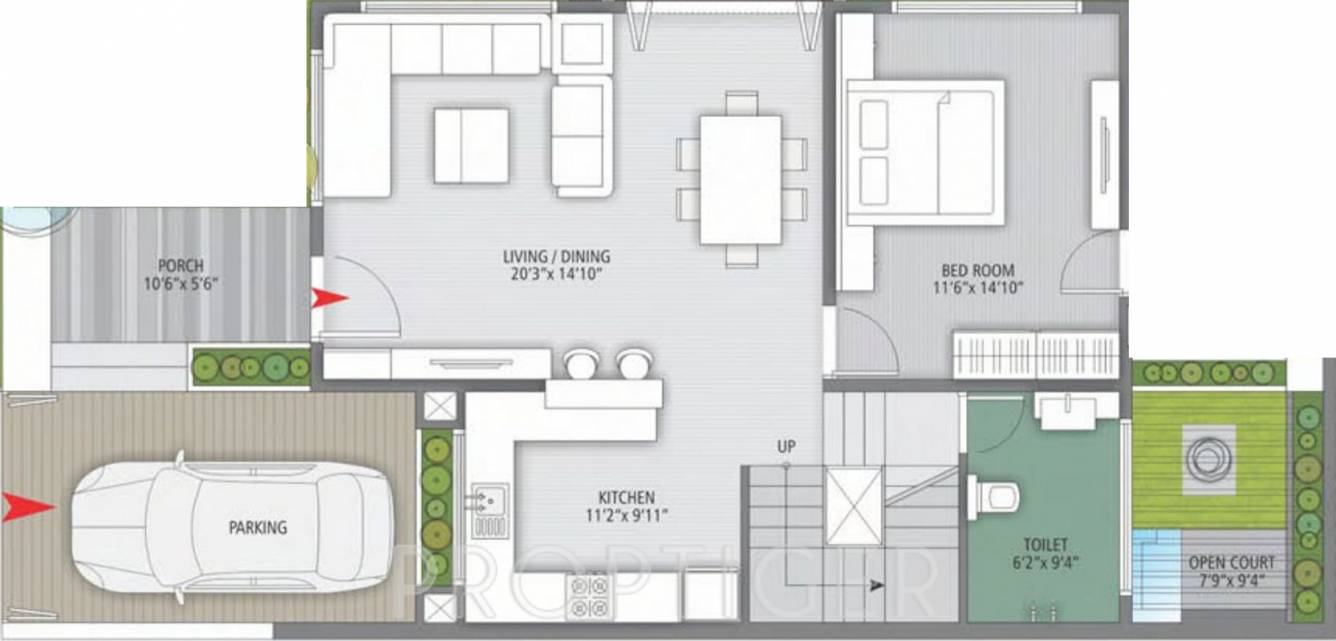 White Pearl Weekend Homes (3BHK+3T (1,900 sq ft) 1900 sq ft)